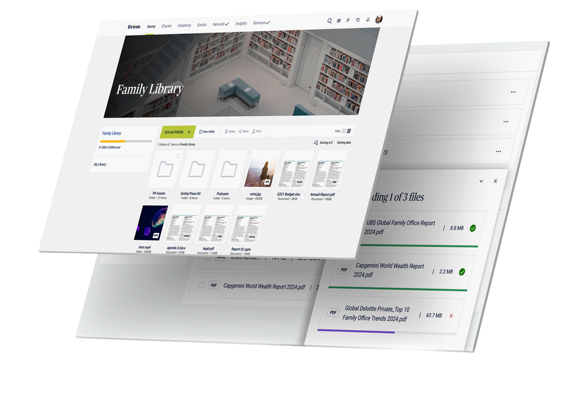 Itriom Family Library Family office platform